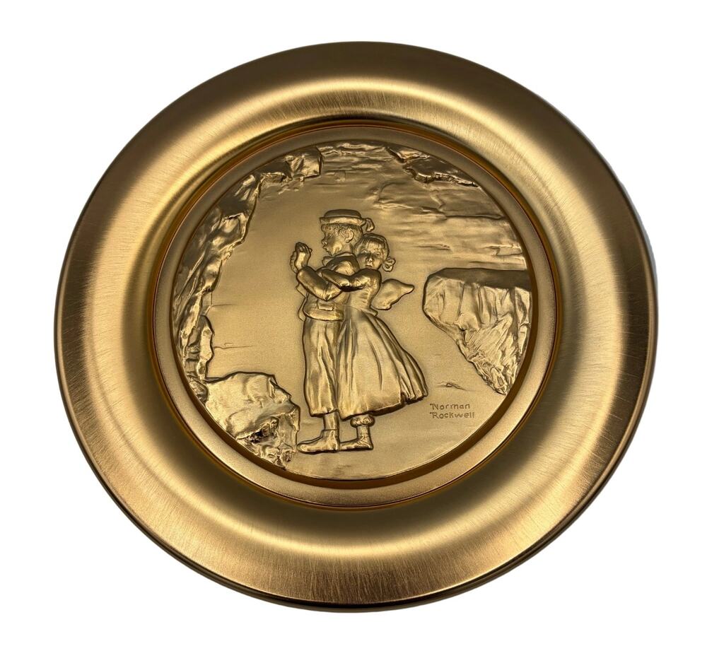 Vintage Norman Rockwell's Tom Sawyer "Lost In The Cave" Plate #8102